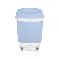 Joco Cup - Glass Travel Coffee Mug Vintage Blue